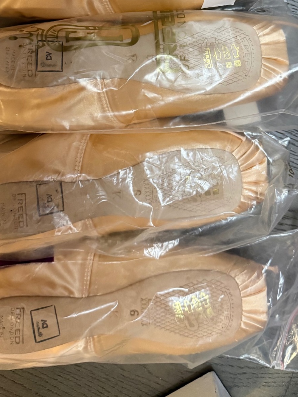 Freed Pointe Shoes K-Maker Size 6 No X DV